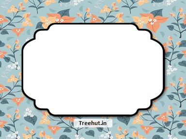 Bougainvillea Flowers Free Printable Labels, 3x4 inch Name Tag